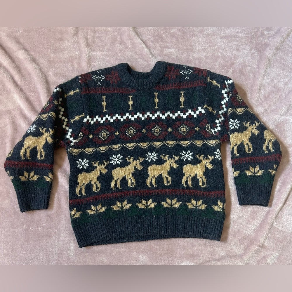 Zara Fair Isle Knit Sweater Boys NWOT